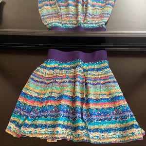 Pippa Lynn by LF boutique multicolor mini skirt